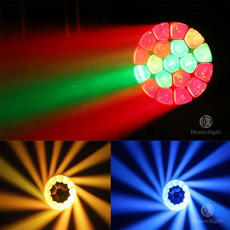 DJ Equipment 19PCS*15W RGBW Zoom Beam Wash LED Moving Head Light K10 Big Bee Eye